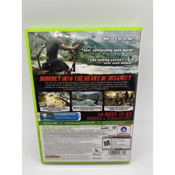Far Cry 3 Microsoft Xbox 360 - Complete CIB - Tested - Picture 3 of 9